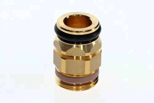 Adapter aus Metall mit mehreren Ringen, ideal für Verbindungselemente. Produkt von Bosch, geeignet für verschiedene Anwendungen in der Montage und Verbindungstechnik.